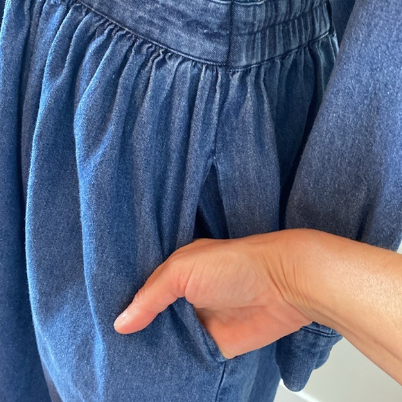 Talbots Long Sleeve Button Front Denim Jean Dress Size 6 Petite - Picture 10 of 15